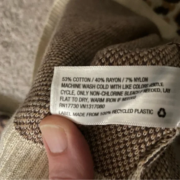 A New Day Leopard Print Sweater - Brown and Cream - Picture 2 of 4